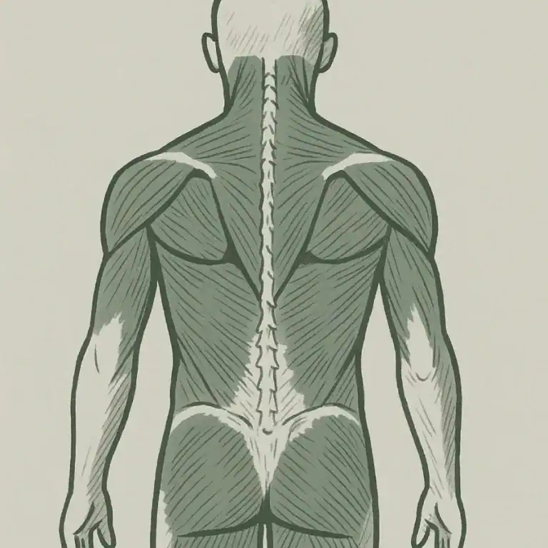 Verspannte Rückenmuskulatur